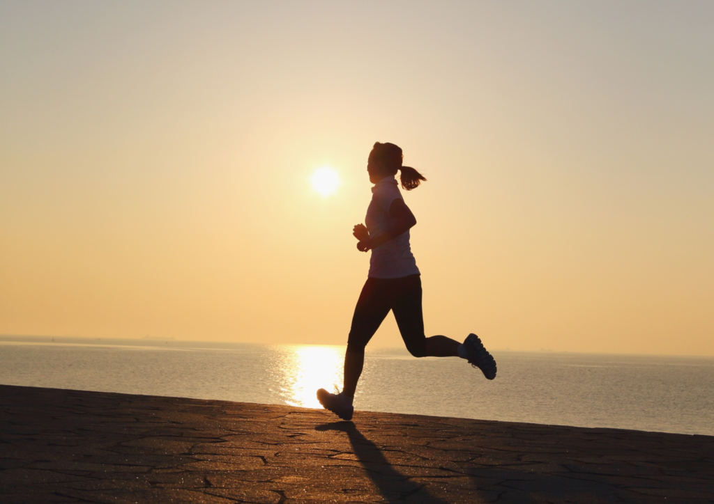 Courir à jeun