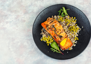 Pavé de saumon et quinoa