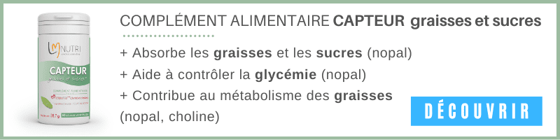 Capteur graisses et sucres