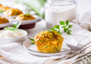 Recette mini cakes saumon courgette