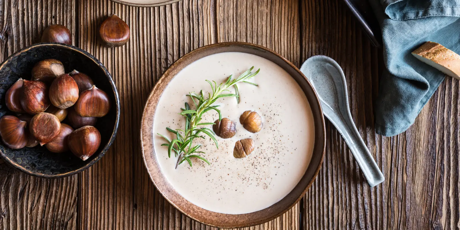 Velouté de châtaignes au céleri-rave